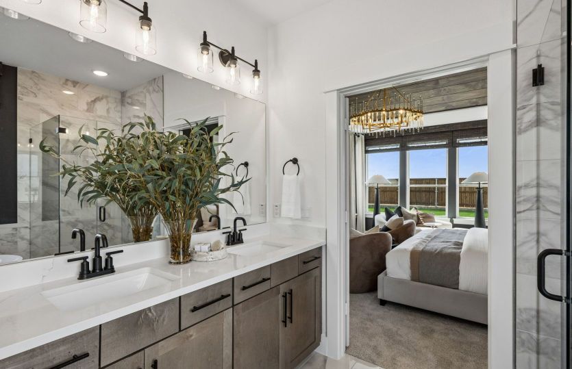 Owner's bath with double vanity