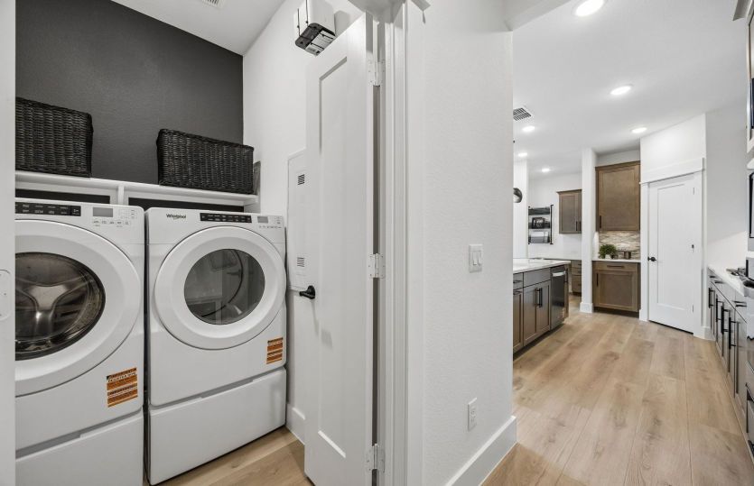 Spacious laundry room