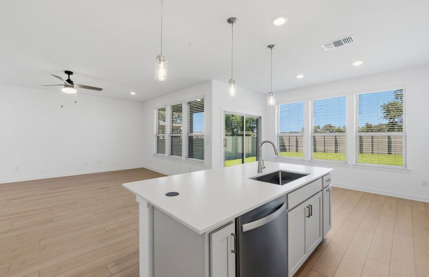 Kitchen Open to the Gathering Space