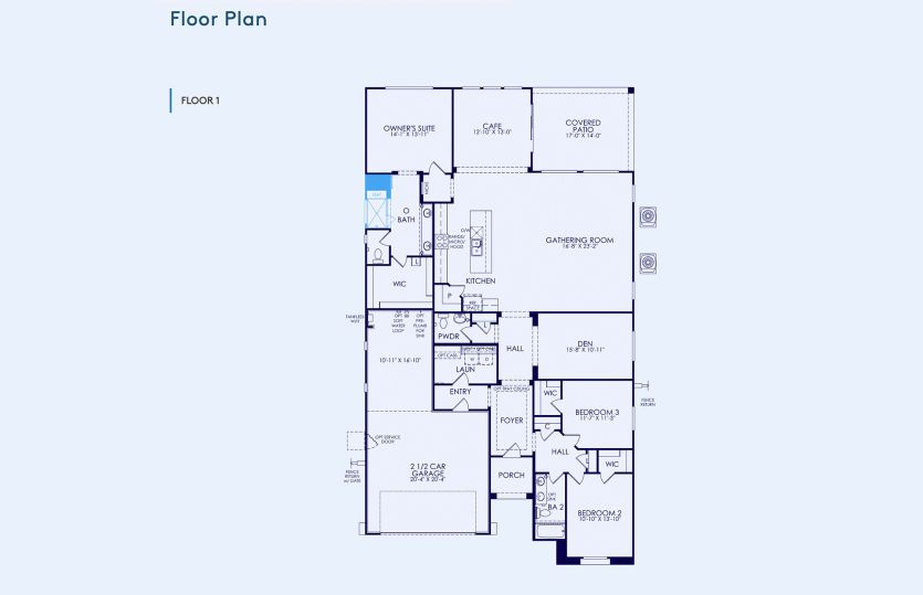 Parklane Floor Plan, Quick Move-In Home, Floor 1