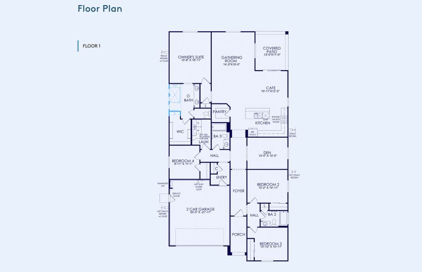 Cantania Floor Plan, Quick Move-In Home, Floor 1