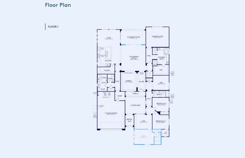 Patagonia Floor Plan, Quick Move-In Home, Floor 1