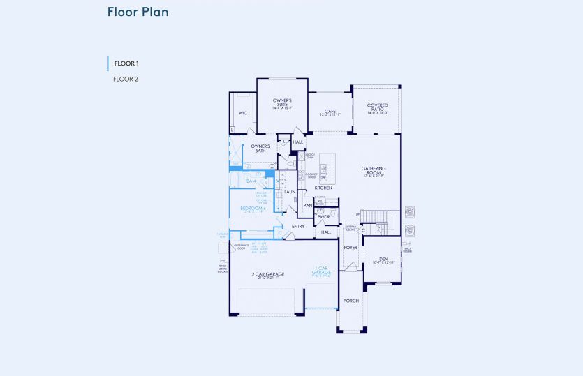 Messina Floor Plan, Quick Move-In Home, Floor 1