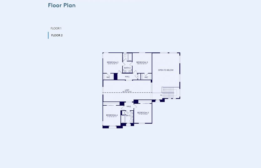 Messina Floor Plan, Quick Move-In Home, Floor 2