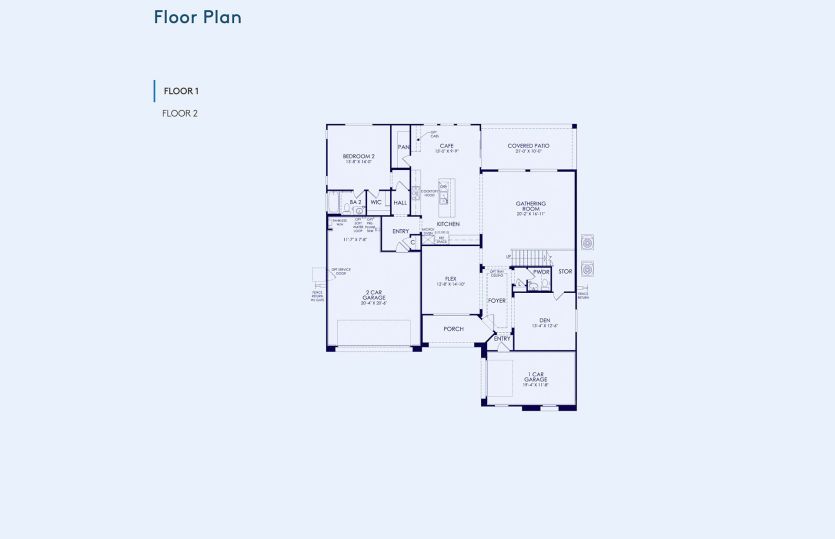 Pesaro Floor Plan, Quick Move-In Home, Floor 1
