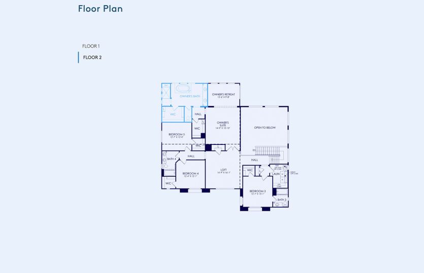 Pesaro Floor Plan, Quick Move-In Home, Floor 2