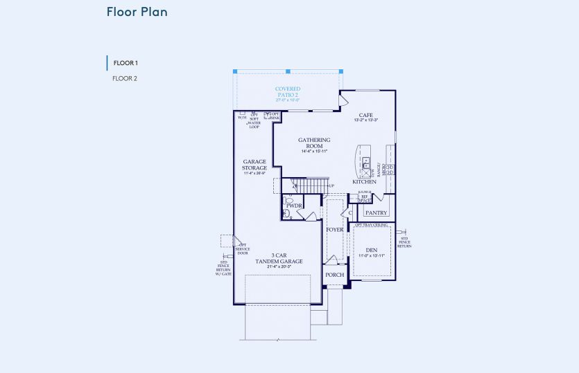 Sumac Floor Plan, Quick Move-In Home, Floor 1