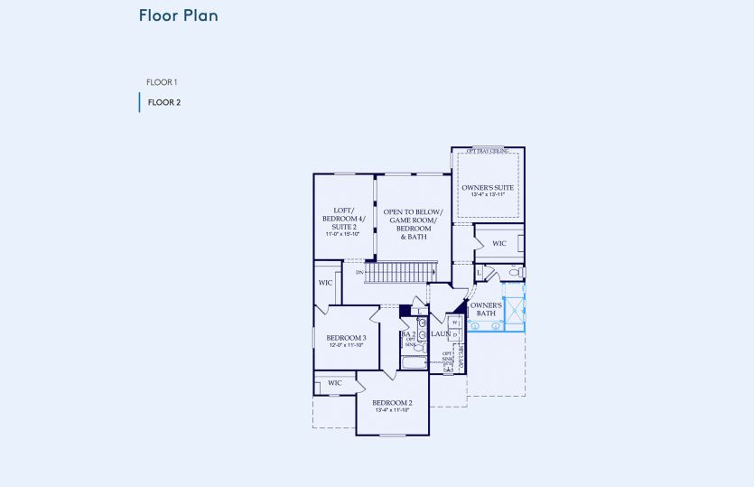 Sumac Floor Plan, Quick Move-In Home, Floor 2