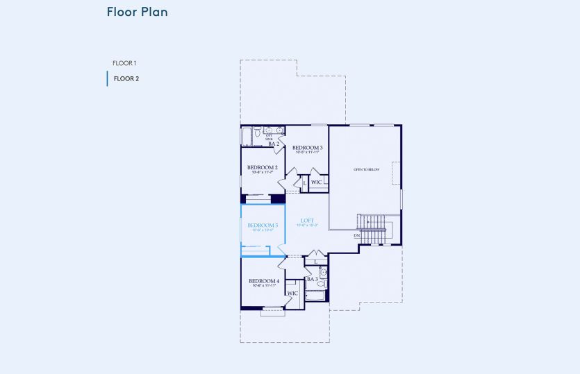 Yucca Floor Plan, Quick Move-In Home, Floor 2