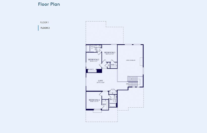 Yucca Floor Plan, Quick Move-In Home, Floor 2