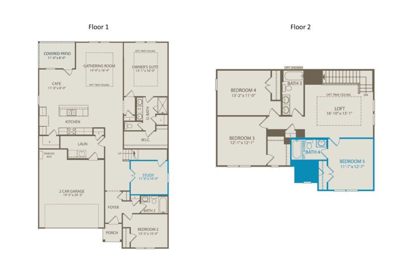 Floor plan for the home
