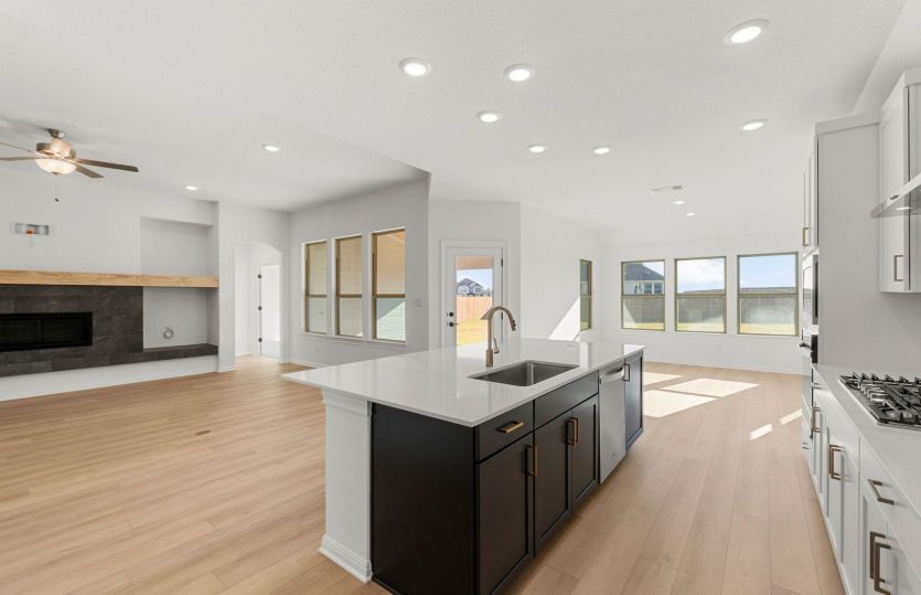 Kitchen Oen to the Gathering Space