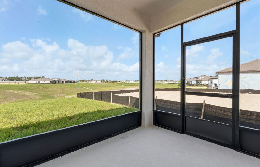 Covered Lanai with Screen Enclosure