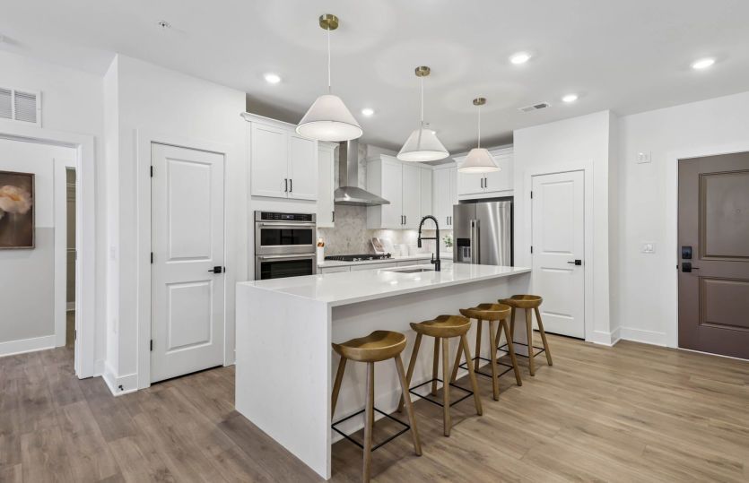 Gourmet Kitchen with Stainless Steel Appliances