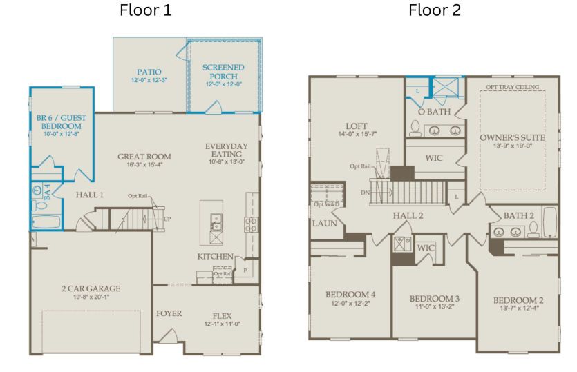 Floor Plan Level 1 & Level 2