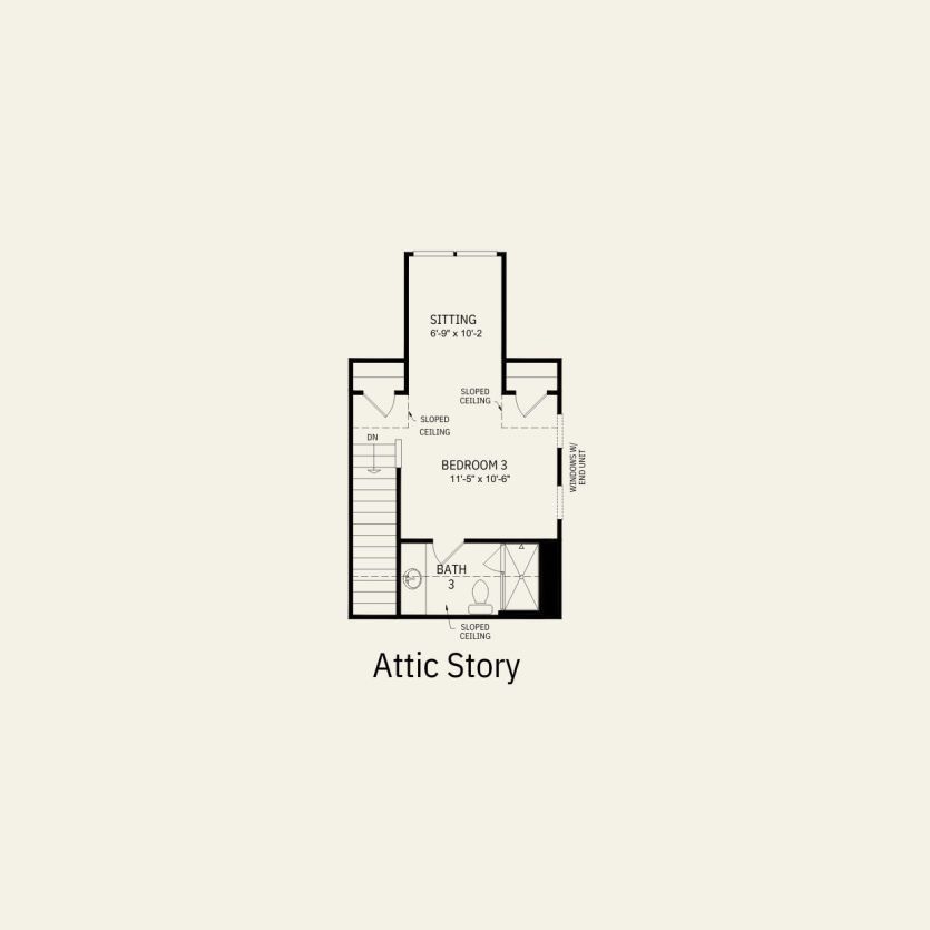 Fourth Floor 3 br / 3 ba