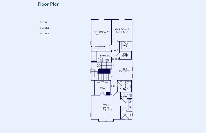 Plan 1 Floor Plan, Quick Move-In Home, Floor 2