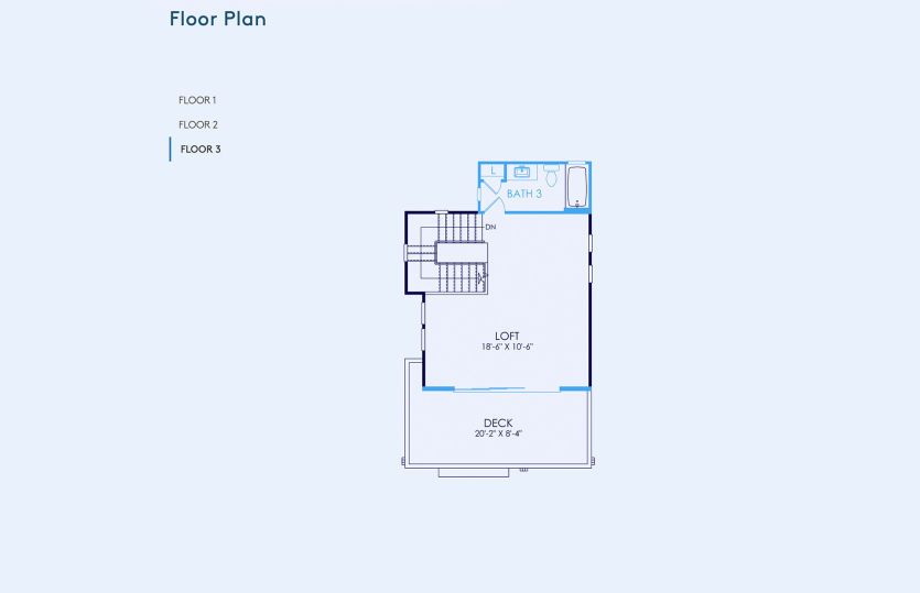 Plan 1 Floor Plan, Quick Move-In Home, Floor 3