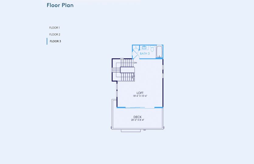Plan 1 Floor Plan, Quick Move-In Home, Floor 3