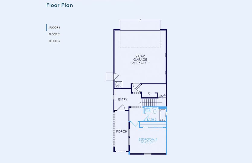Plan 2 Floor Plan, Quick Move-In Home, Floor 1