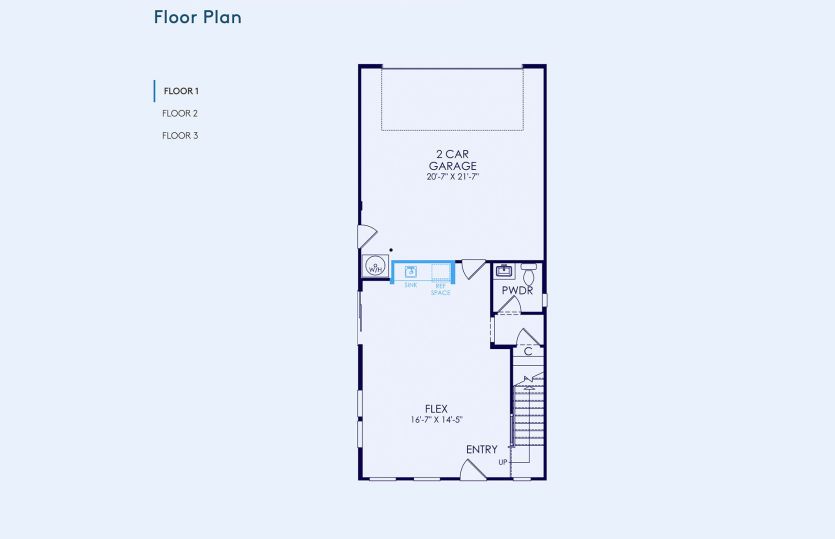 Plan 3 Floor Plan, Quick Move-In Home, Floor 1