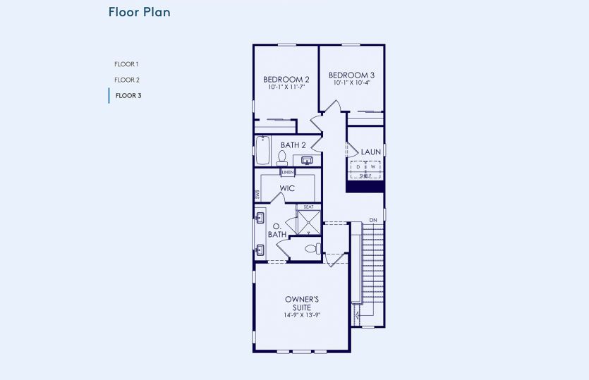 Plan 3 Floor Plan, Quick Move-In Home, Floor 3