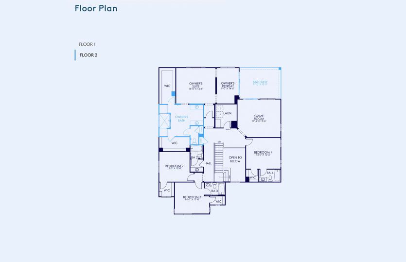 Rome Floor Plan, Quick Move-In Home, Floor 2