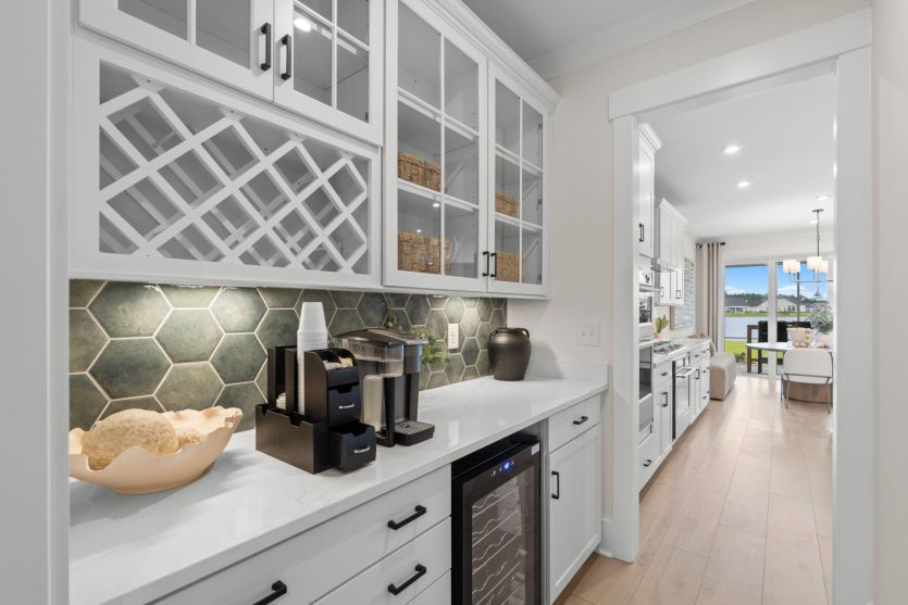 Pantry and Bar off of Kitchen