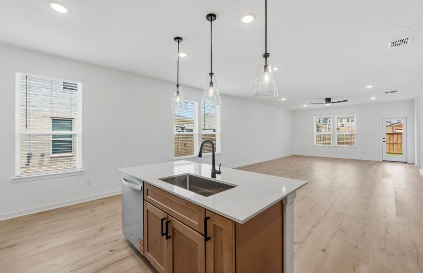 Kitchen Open to the Gathering Space