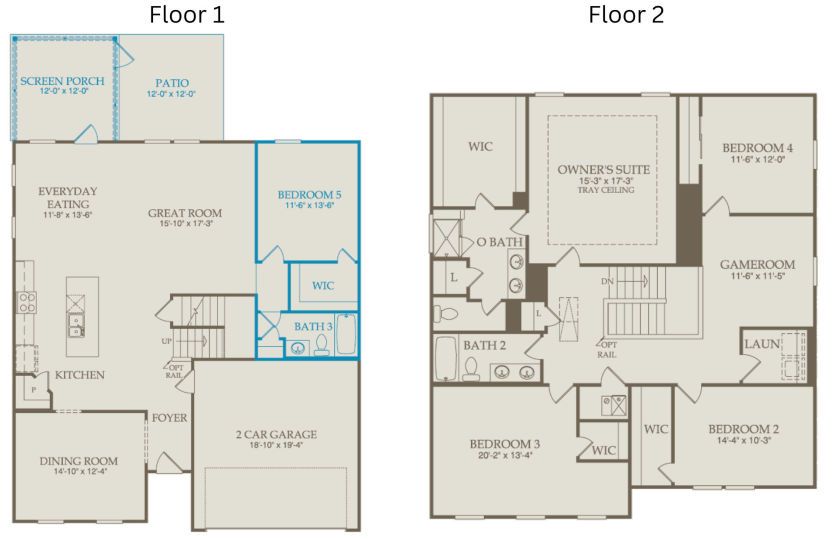 Floor Plan Level 1 & Level 2