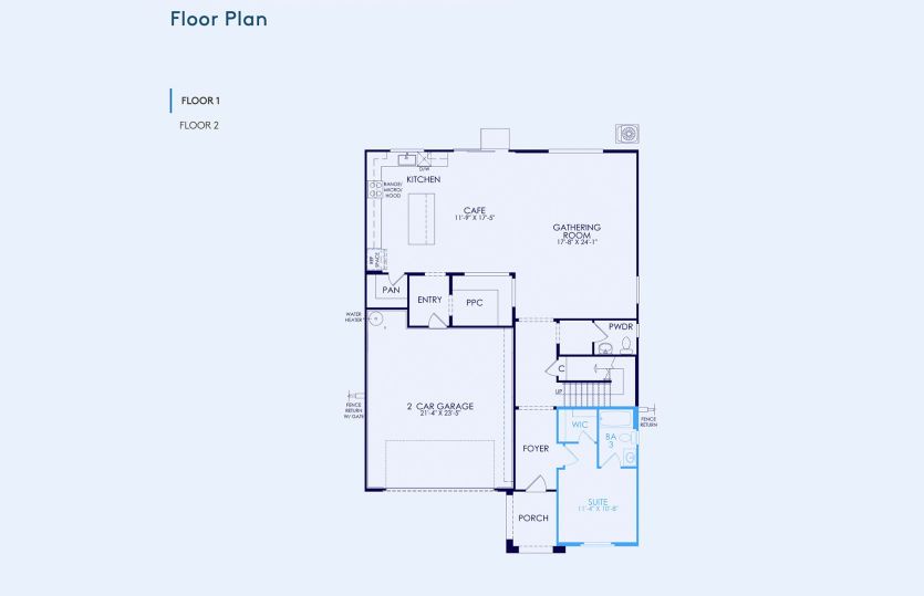 Ferndale Floor Plan, Quick Move-In Home, Floor 1