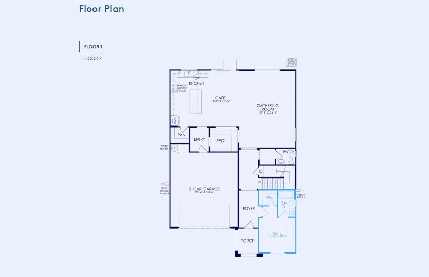 Ferndale Floor Plan, Quick Move-In Home, Floor 1