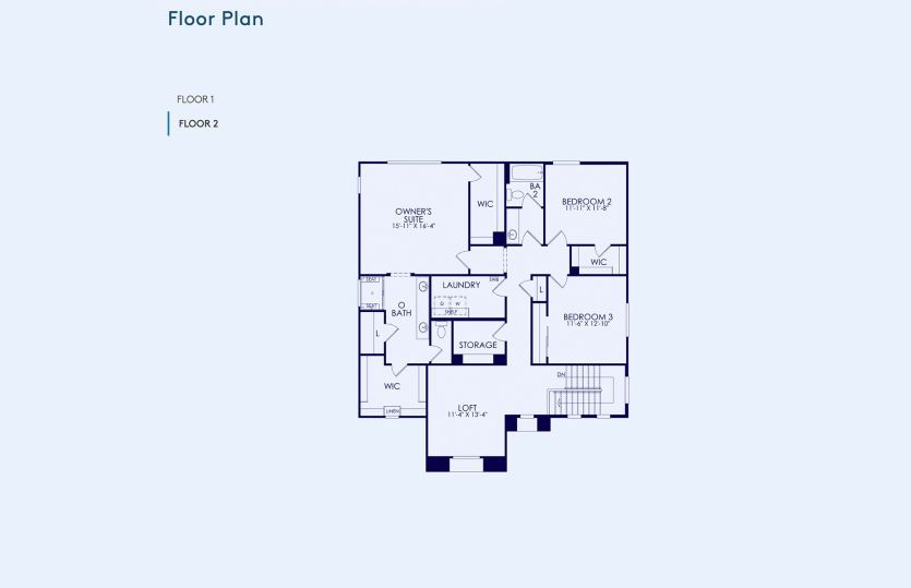 Ferndale Floor Plan, Quick Move-In Home, Floor 2