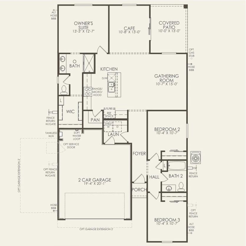 First Floor 3 br / 2 ba