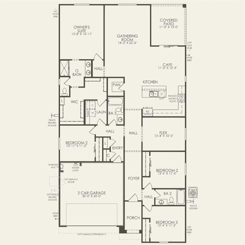 First Floor 4 br / 3 ba