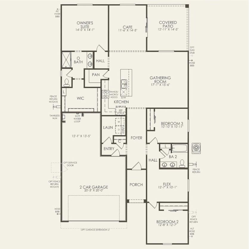 First Floor 3 br / 2 ba