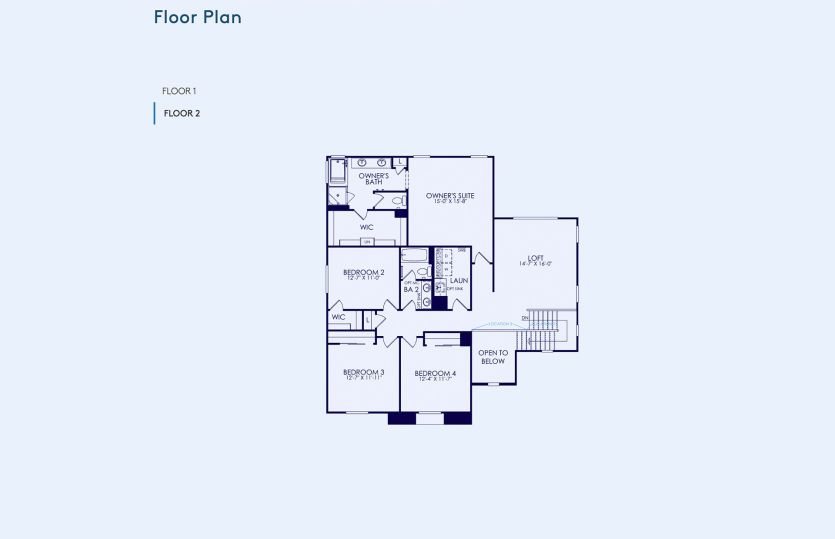 Preston Floor Plan, Quick Move-In Home, Floor 2