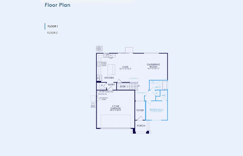 Pathmaker Floor Plan, Quick Move-In Home, Floor 1