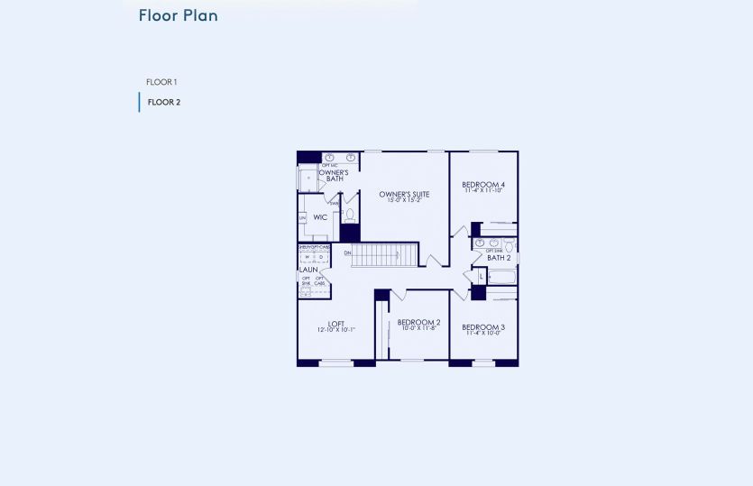 Pathmaker Floor Plan, Quick Move-In Home, Floor 2