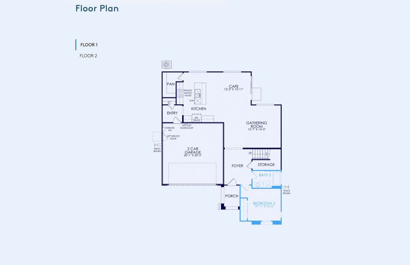 Brinnon Floor Plan, Quick Move-In Home, Floor 1