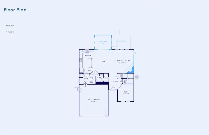 Newberry Floor Plan, Quick Move-in Home, Floor 1