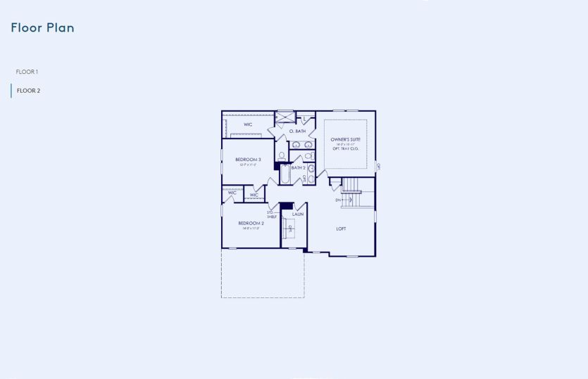 Newberry Floor Plan, Quick Move-in Home, Floor 2