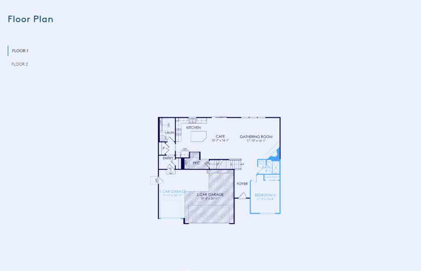 Greenfield Floor Plan, Quick Move-in Home, Floor 1