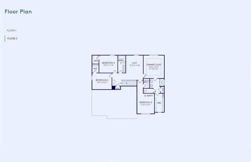 Greenfield Floor Plan, Quick Move-in Home, Floor 2