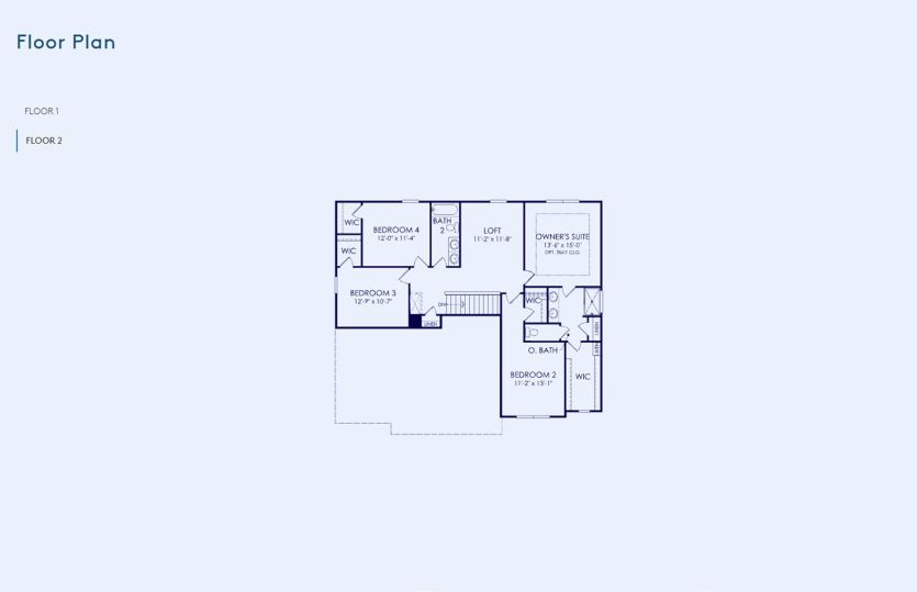 Greenfield Floor Plan, Quick Move-in Home, Floor 2