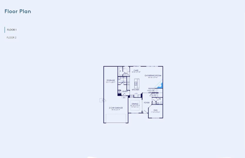 Hilltop Floor Plan, Quick Move-in Home, Floor 1