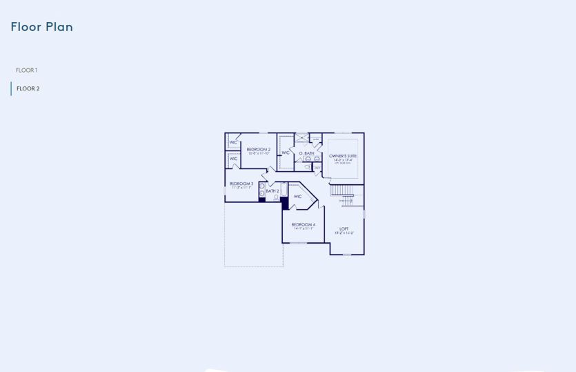 Hilltop Floor Plan, Quick Move-in Home, Floor 2