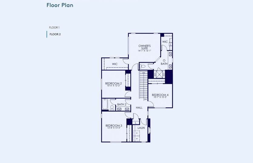 Plan 4 Floor Plan, Quick Move-In Home, Floor 2