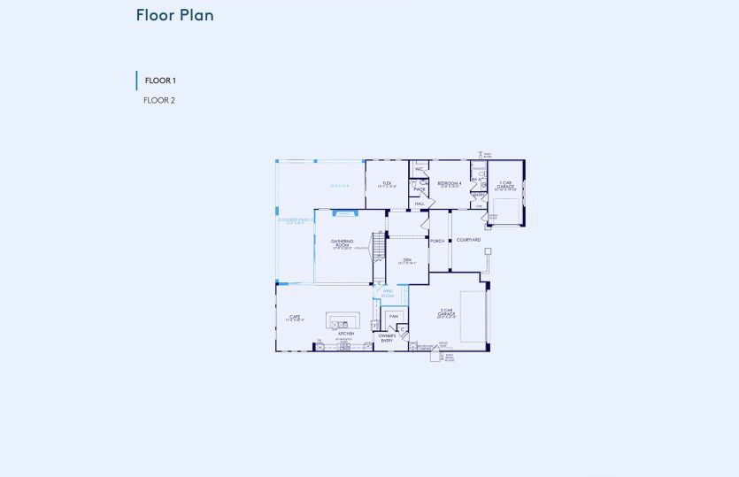 Newport Floor Plan, Quick Move-In Home, Floor 1