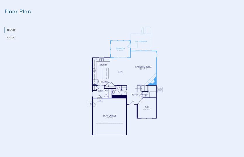 Newberry Floor Plan, Quick Move-in Home, Floor 1